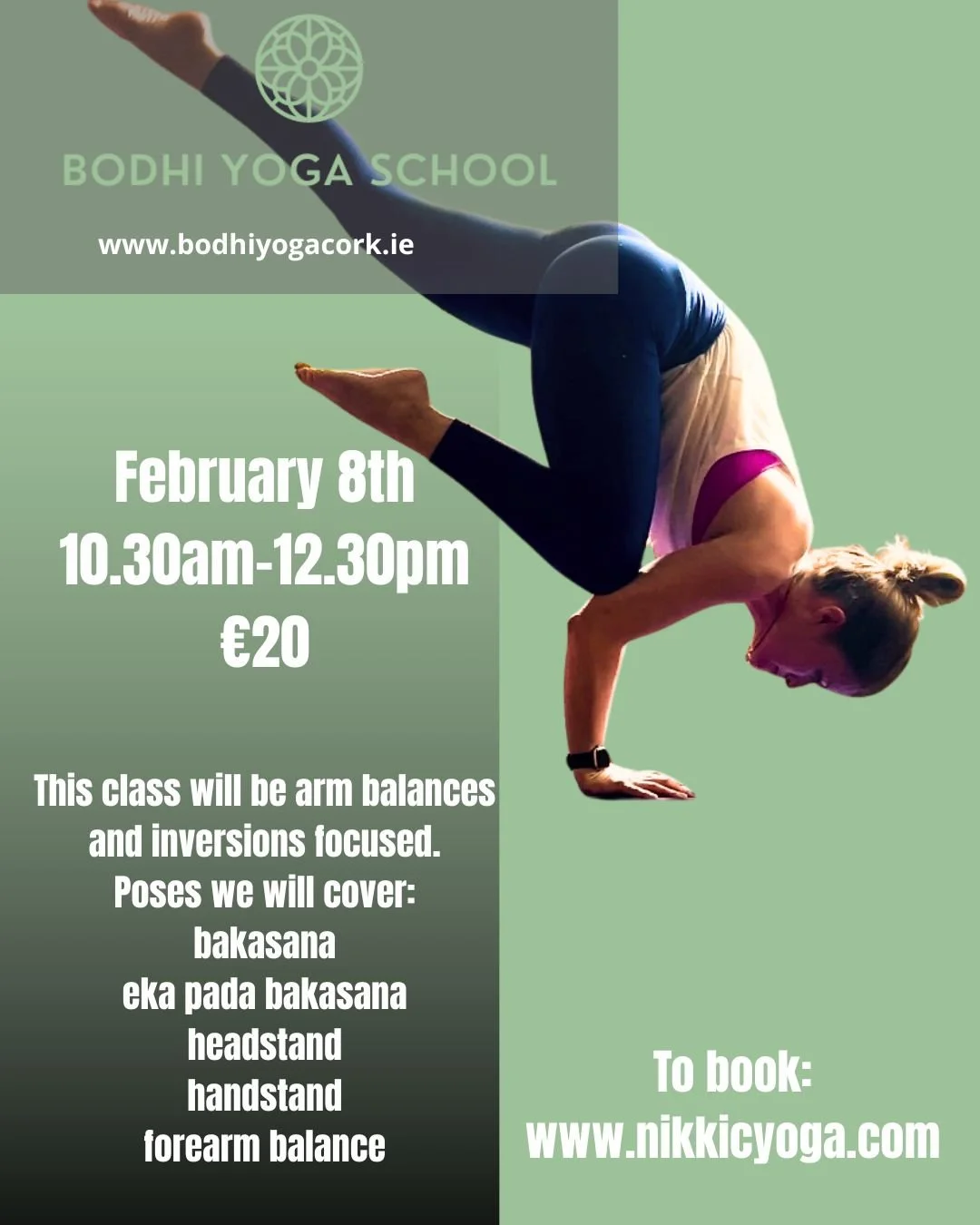 eka pada bakasana yoga workshop