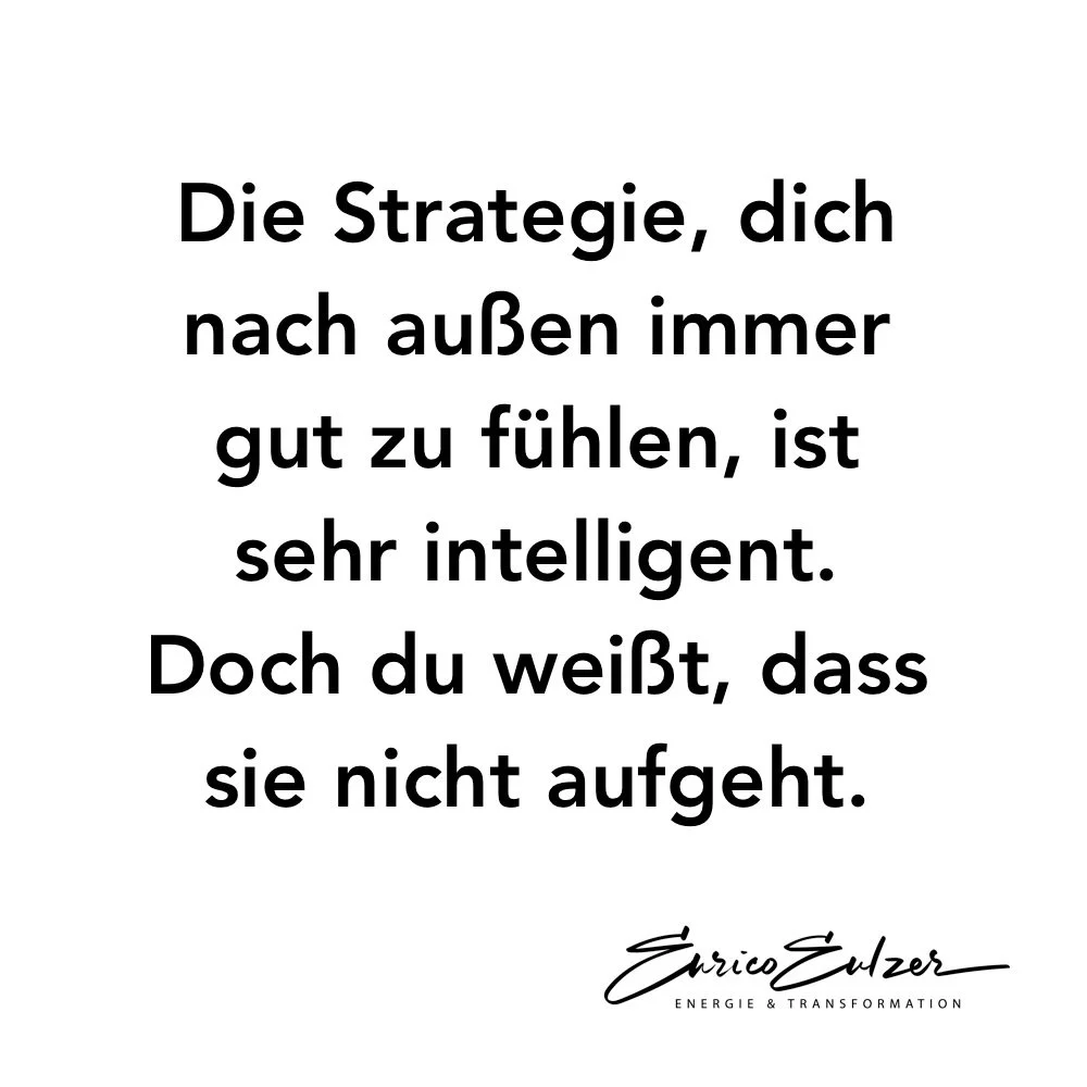 Emotionale Belastungen wegdrücken ist schlau.