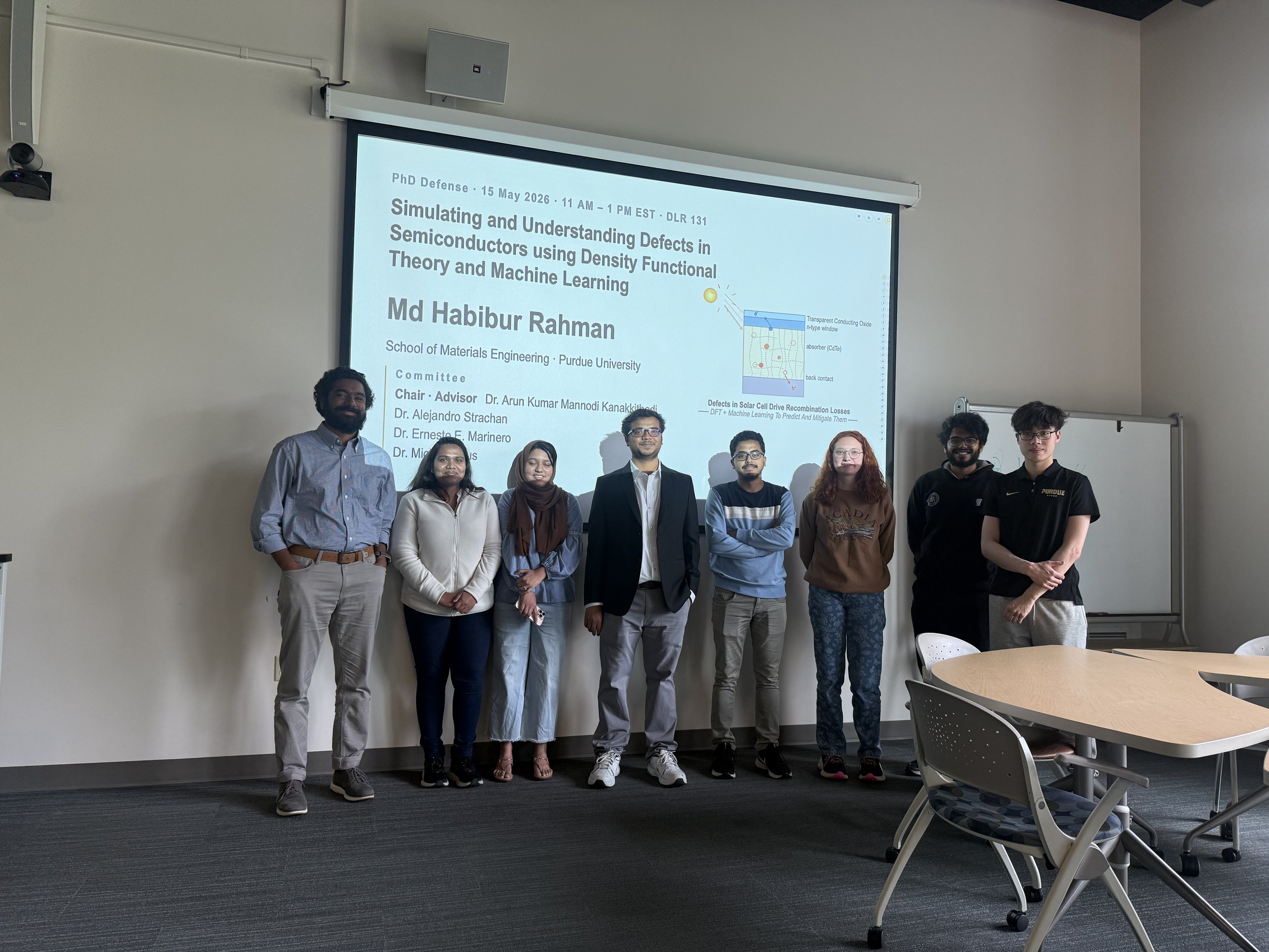 Habibur Rahman's PhD Defense, May 2026.