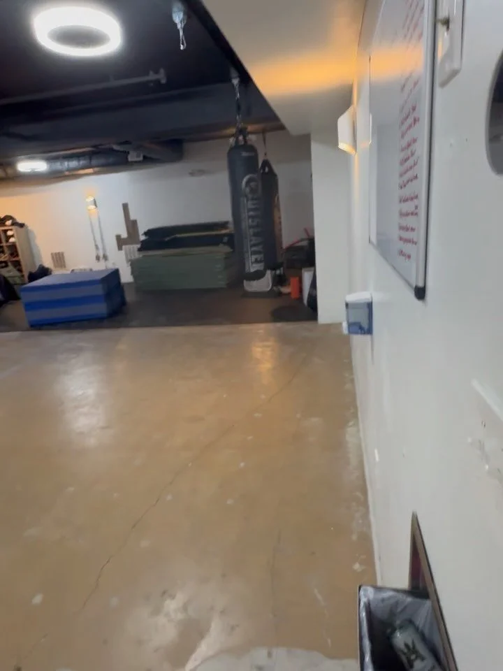 Day 1 and 2 of the work being done in our Studio 2. We are excited for what this means to our Kickboxing and Muay Thai programs!