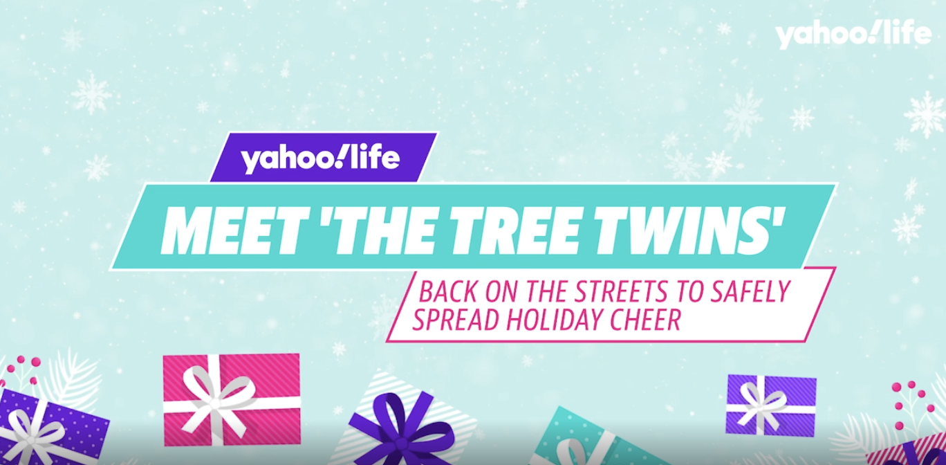 Meet 'The Tree Twins,' the joyful couple whose mission is to cheer people up while encouraging the holiday spirit of saying hello to your neighbors. For the past five years, they hit the streets of San Francisco for the weeks leading up to Christmas 
