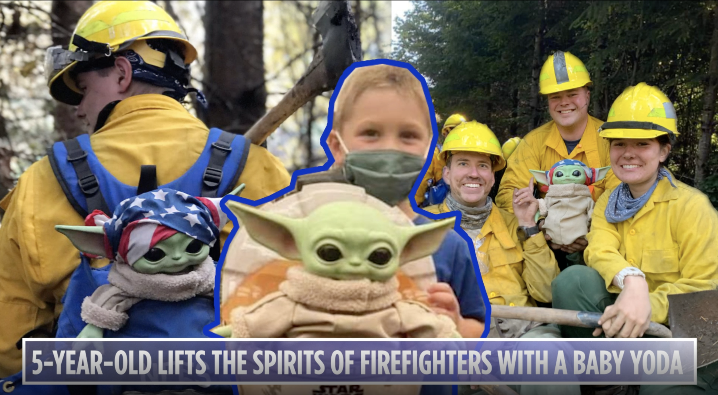 Carver, a 5-year-old from Oregon, visited the store with his grandmother to shop for items to donate to the firefighters battling the West Coast wildfires. When he stumbled across the last Baby Yoda doll on the shelf, he knew it would be just what th