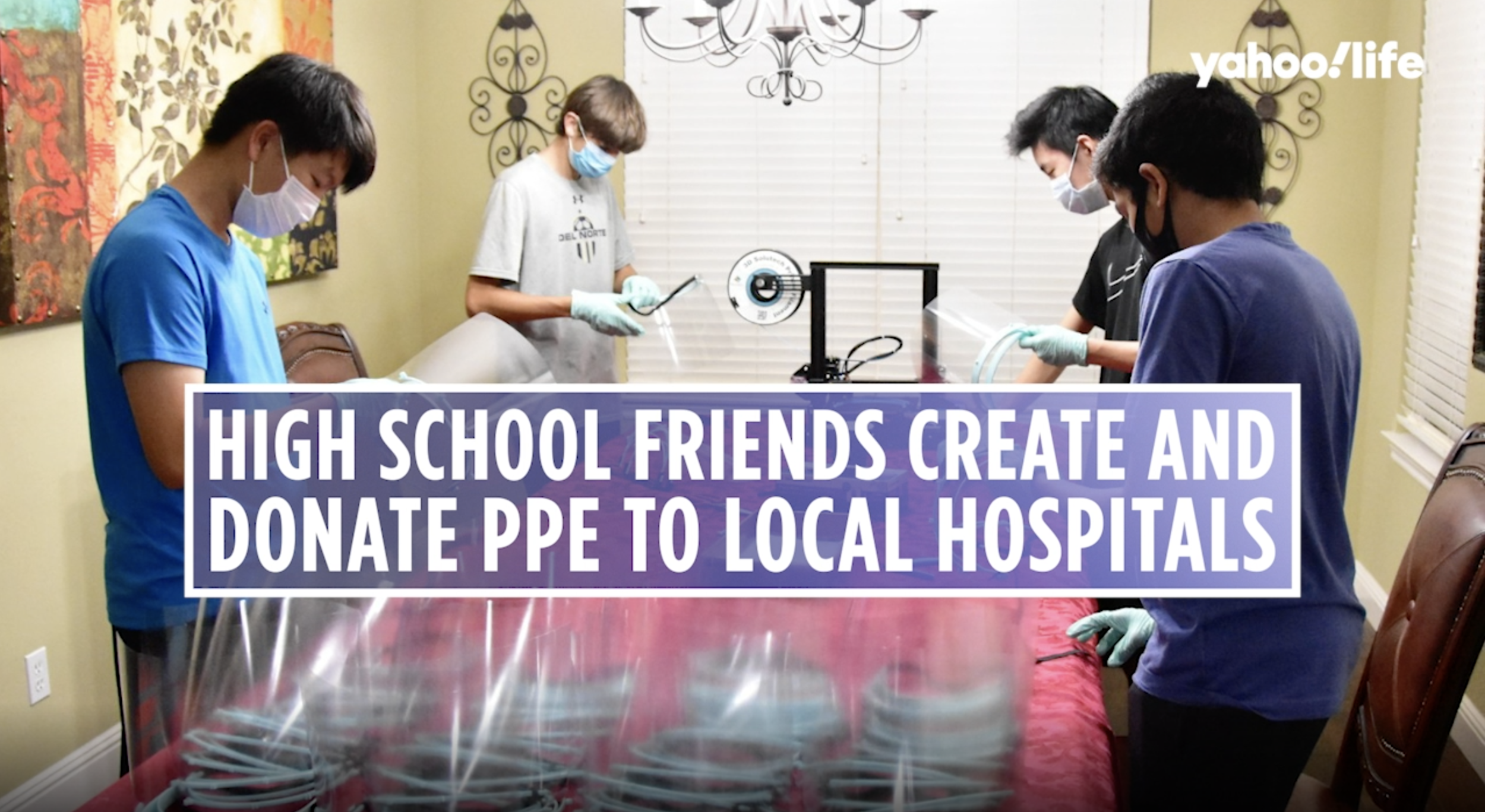 In a welcoming reversal of roles, a group of high school freshmen is working to protect and keep health care workers safe. Eager to capitalize on their free time during the summer, the teens set out to make a positive impact. They founded a nonprofit