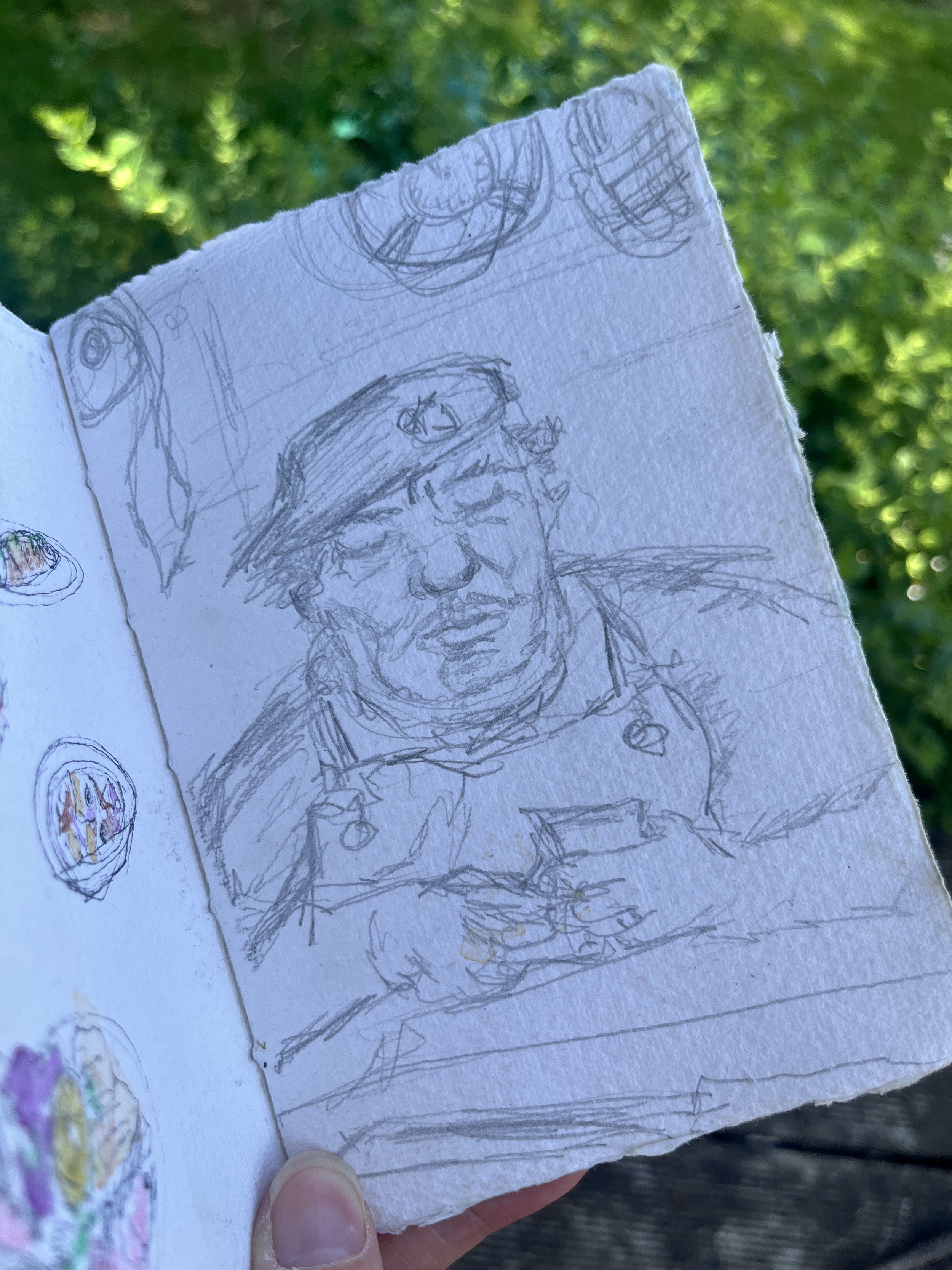 Quick Ortigia Fishermen Pencil Sketch