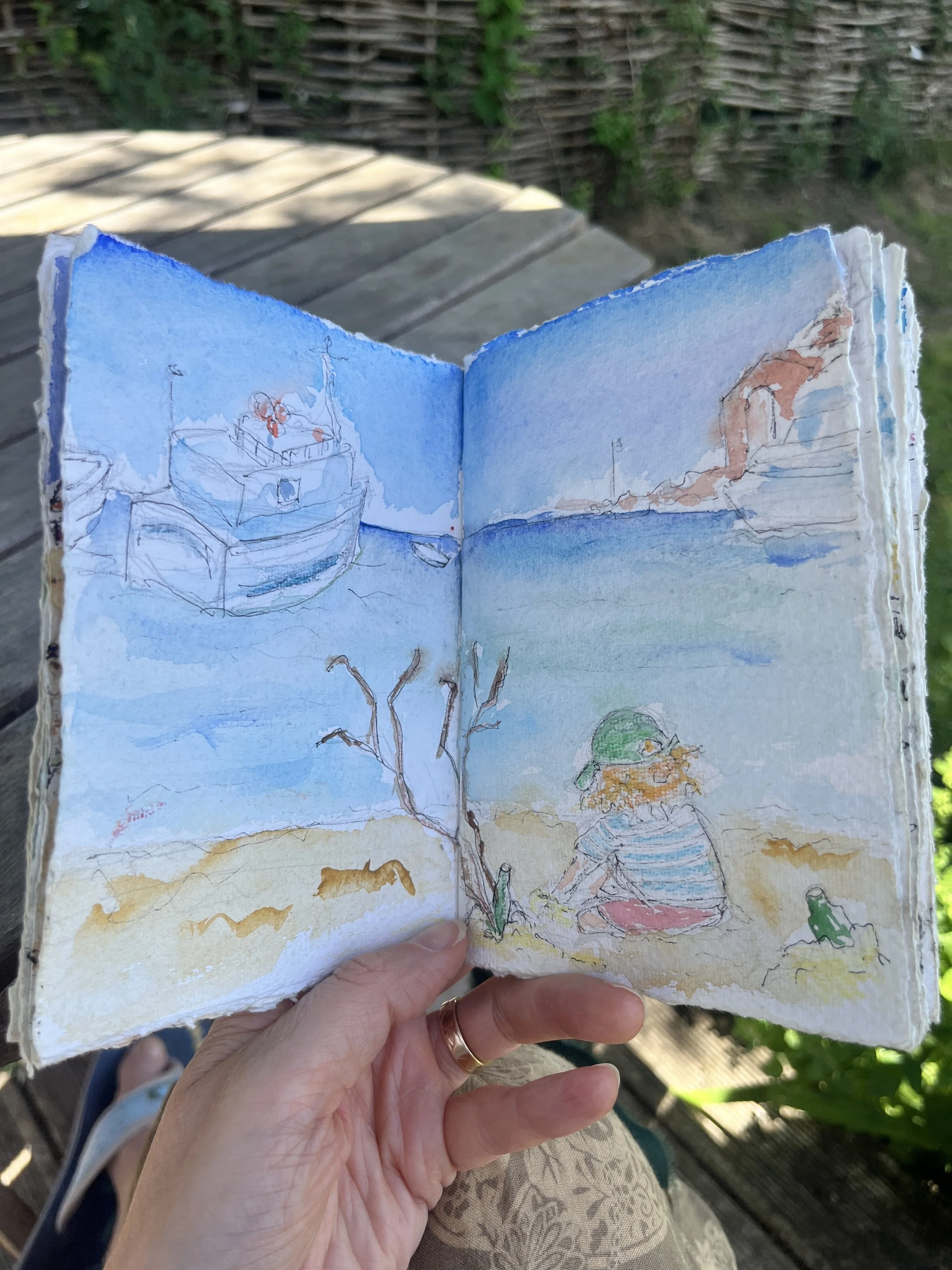 Pen and Watercolour sketch in Marzamemi
