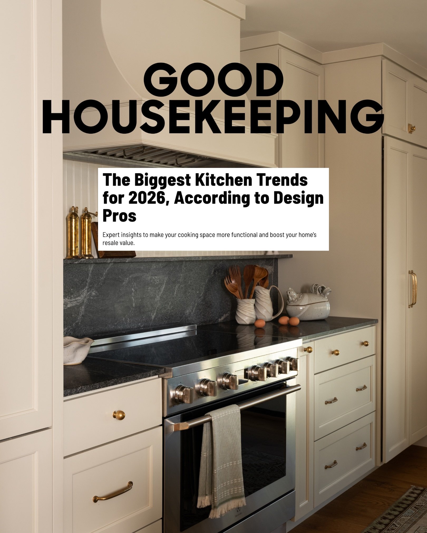 Feeling so honored and grateful to have my work included in this national story alongside such talented designers, and to share my honest thoughts on &ldquo;The Biggest Kitchen Trends for 2026.&rdquo;

It&rsquo;s no surprise that natural materials co