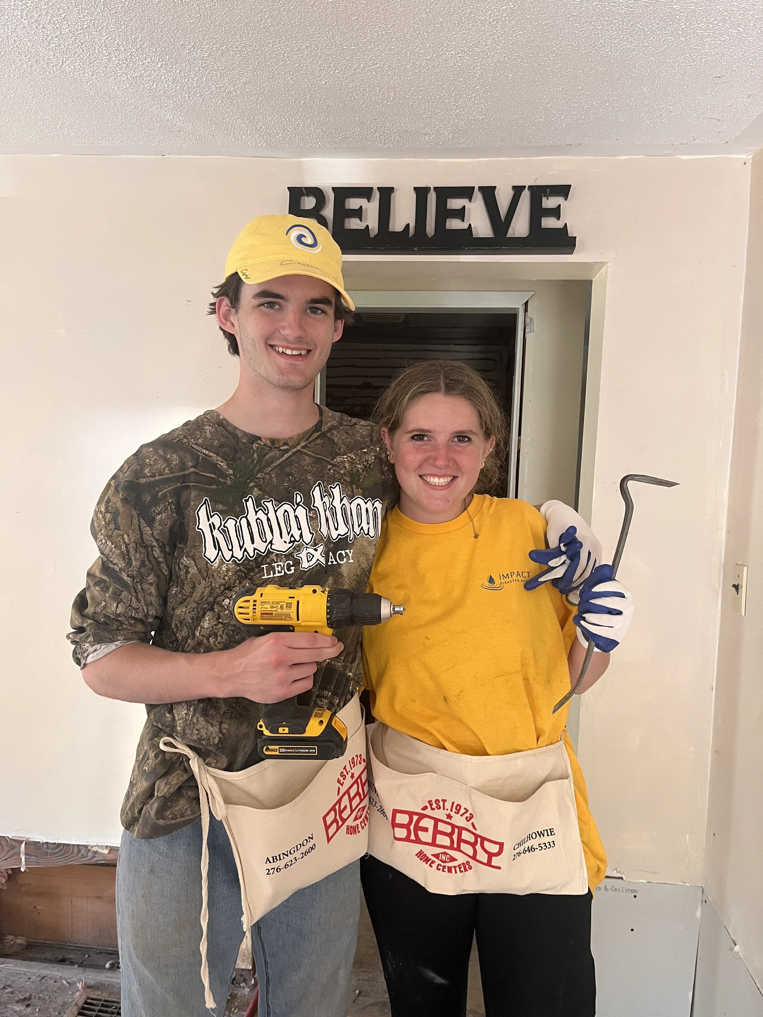 male and female student working