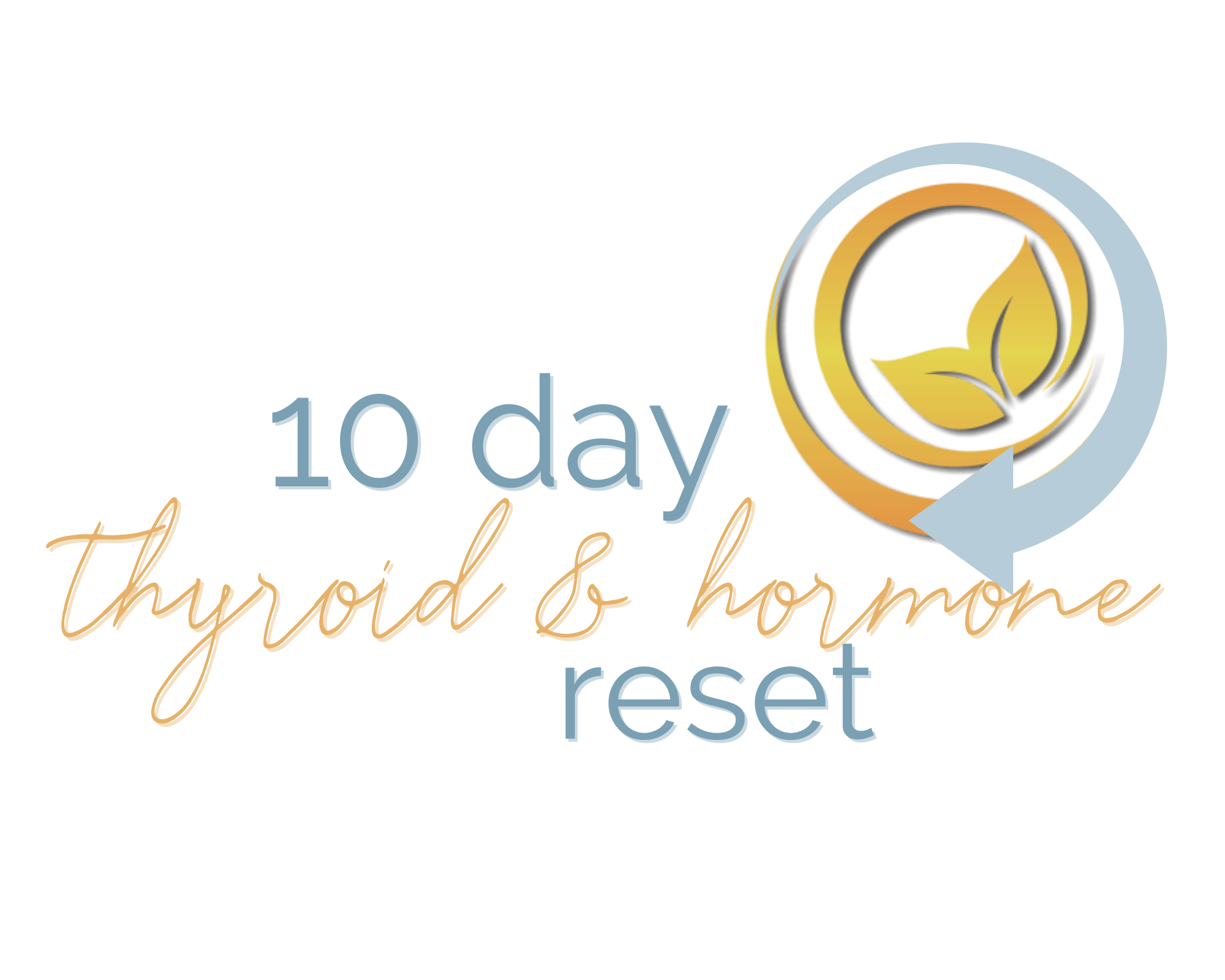 The “10-Day Thyroid & Hormone Reset” graphic featuring the outdated Hinman Holistics logo