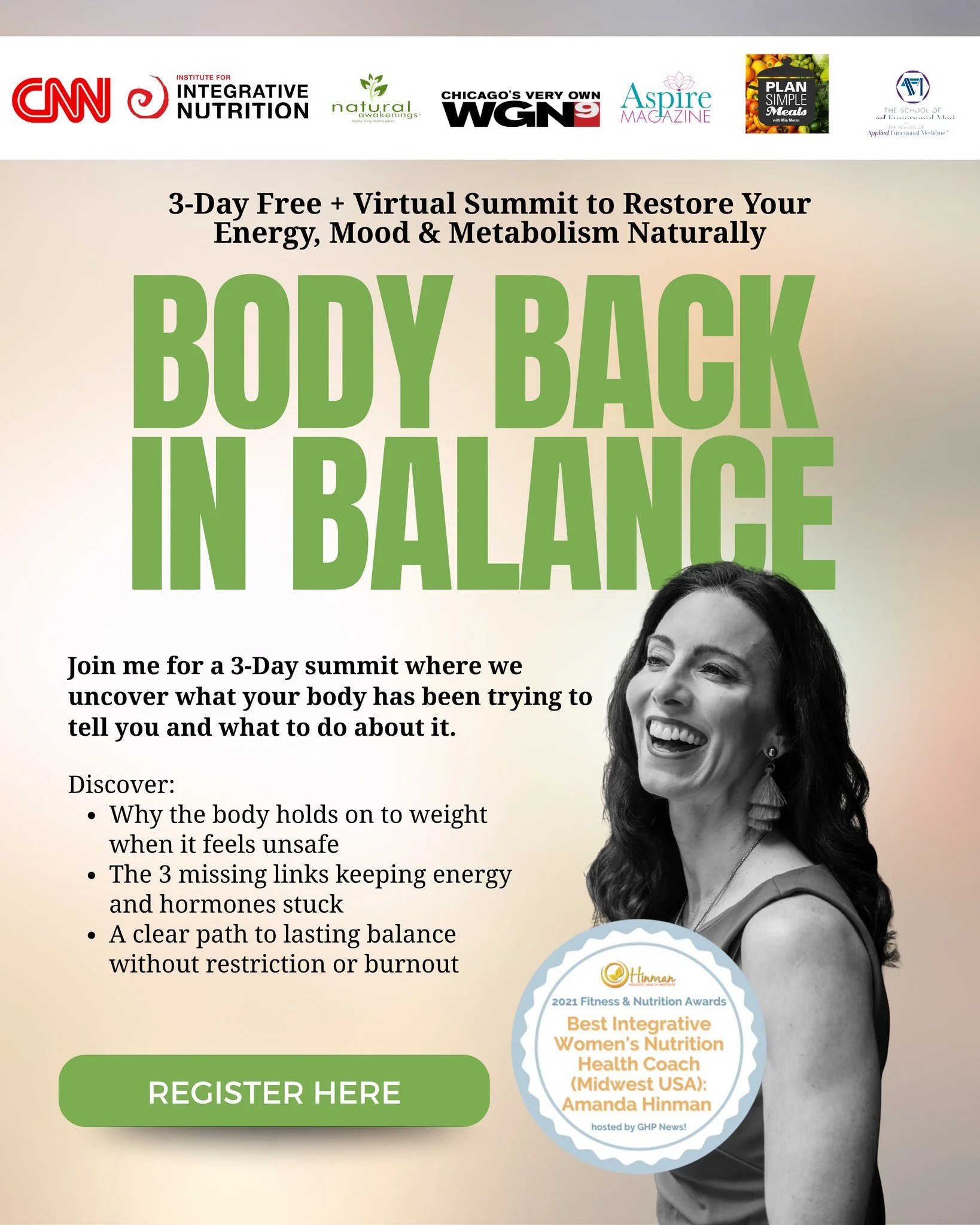 From Surviving to Thriving: A FREE 3-Day Reset to Restore Your Energy, Mood &amp; Metabolism

Tired of trying everything, from diets to supplements to trends and still feeling exhausted, foggy, or out of sync?
You&rsquo;re not alone. Most women over 