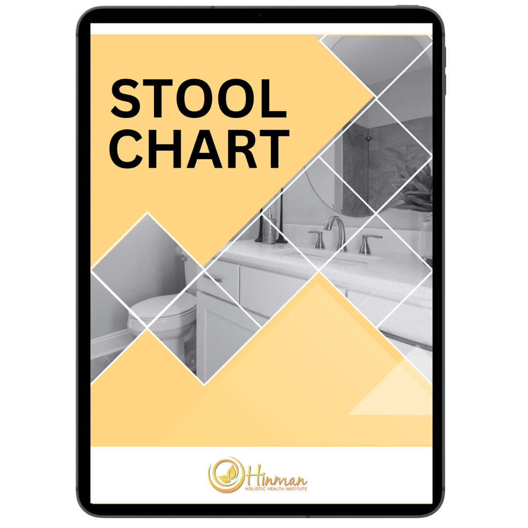 A tablet displaying the cover of the Stool Chart