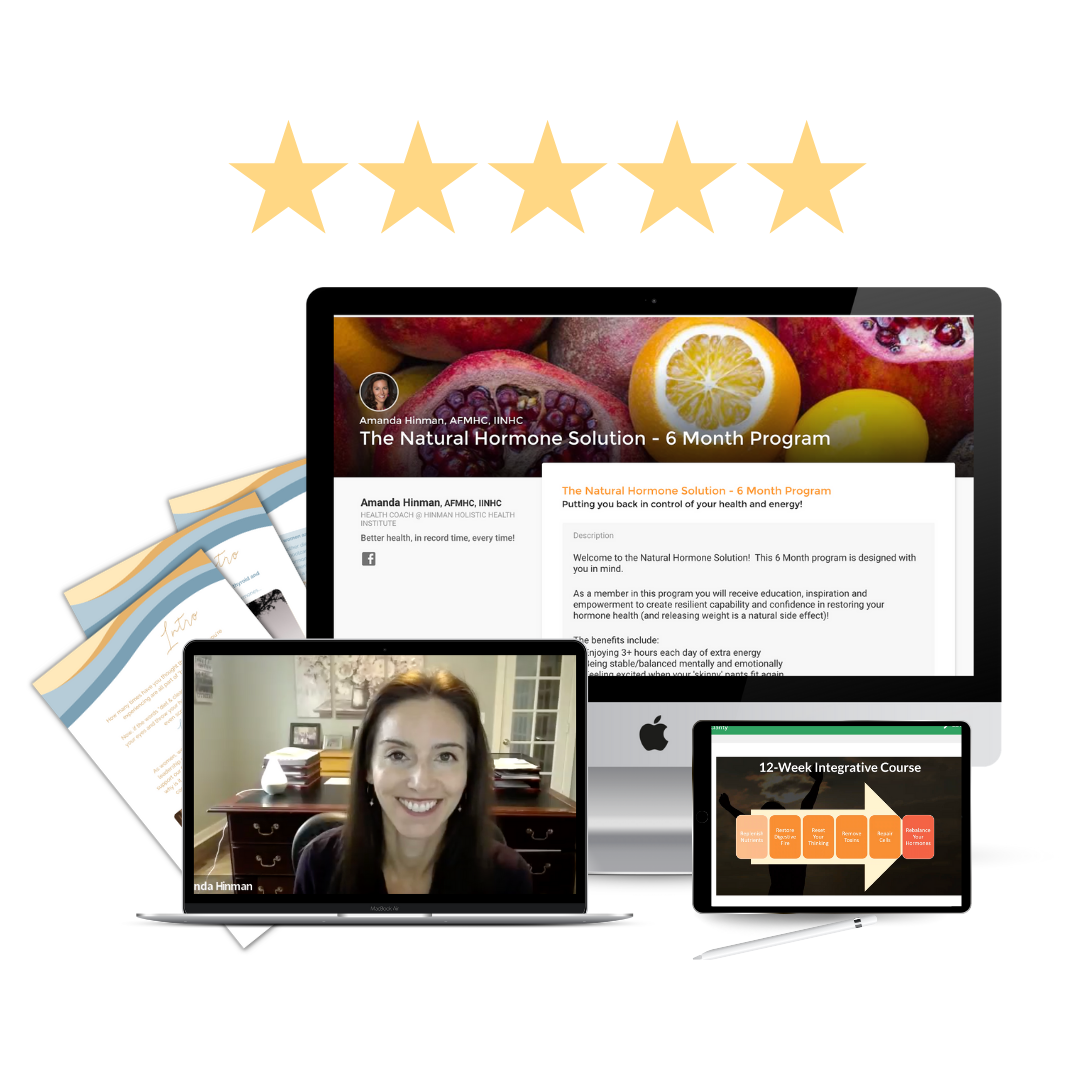 Natural Hormone Solution 6-Month Program bundle with all included materials