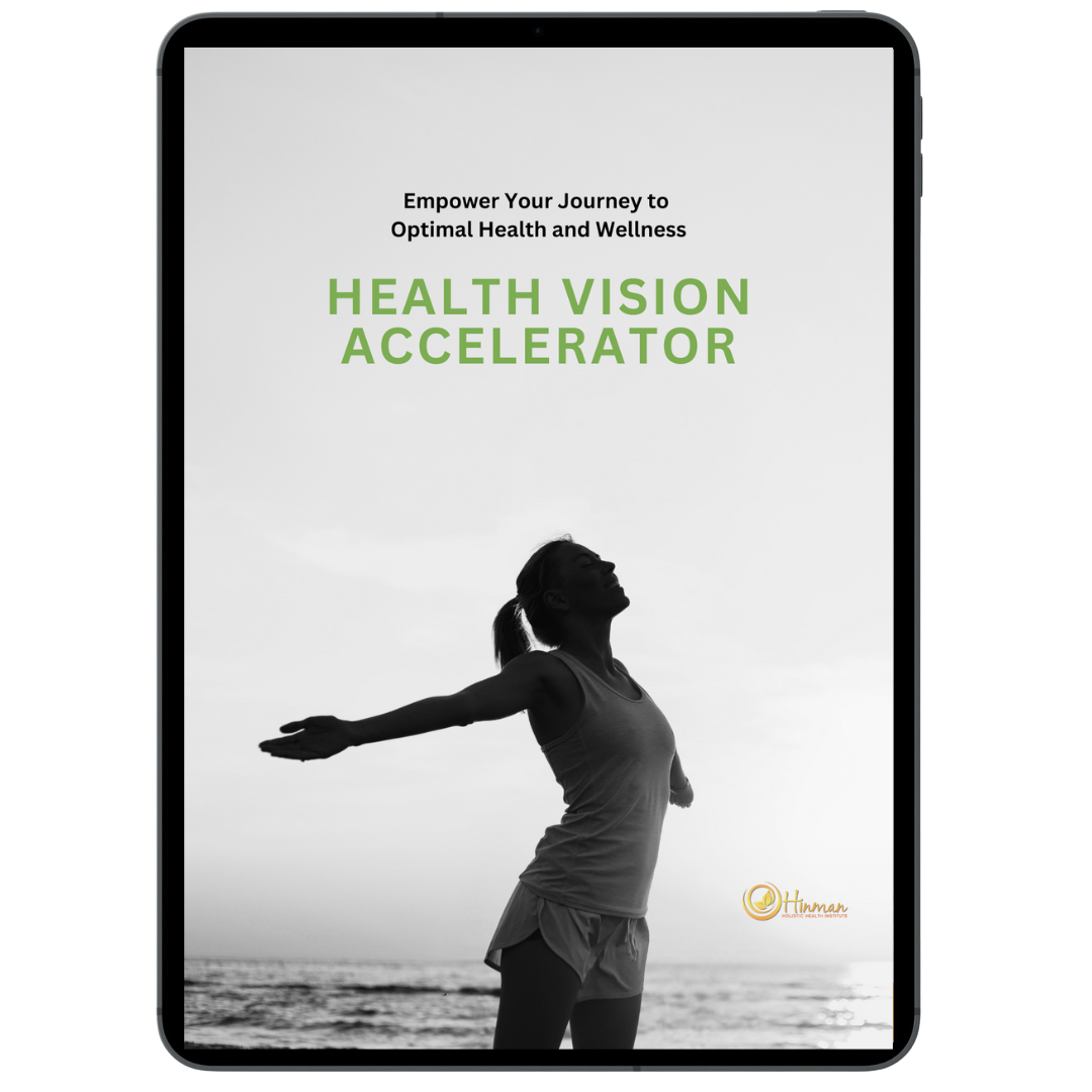 A tablet displaying the cover of the Health Vision Accelerator