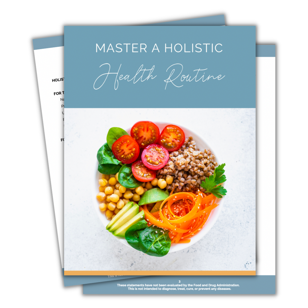 Master a Holistic: Health Routine program bundle featuring included materials