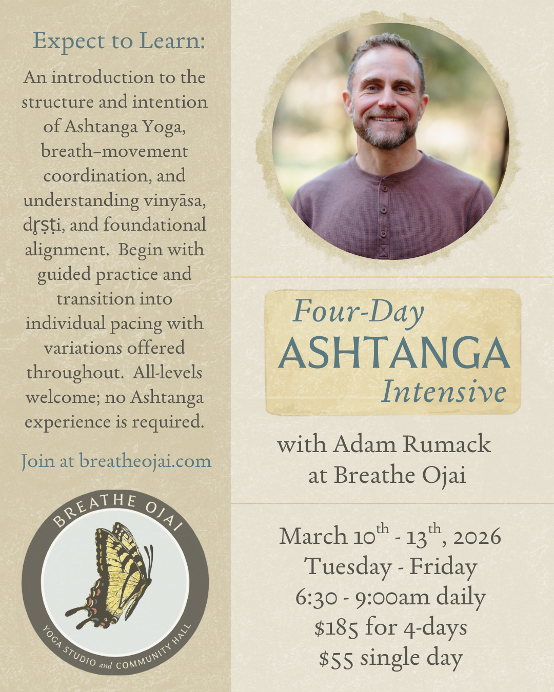 4-Day Ashtanga Intensive: Ojai, CA