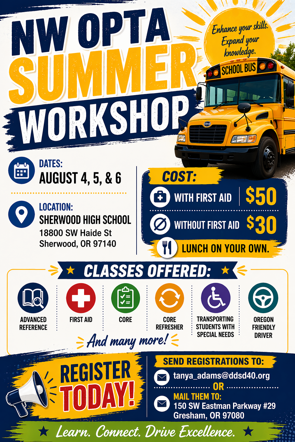 NW OPTA Summer Workshop