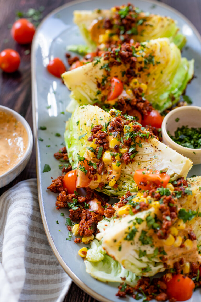 Southwest Roasted Cabbage Wedge Salad