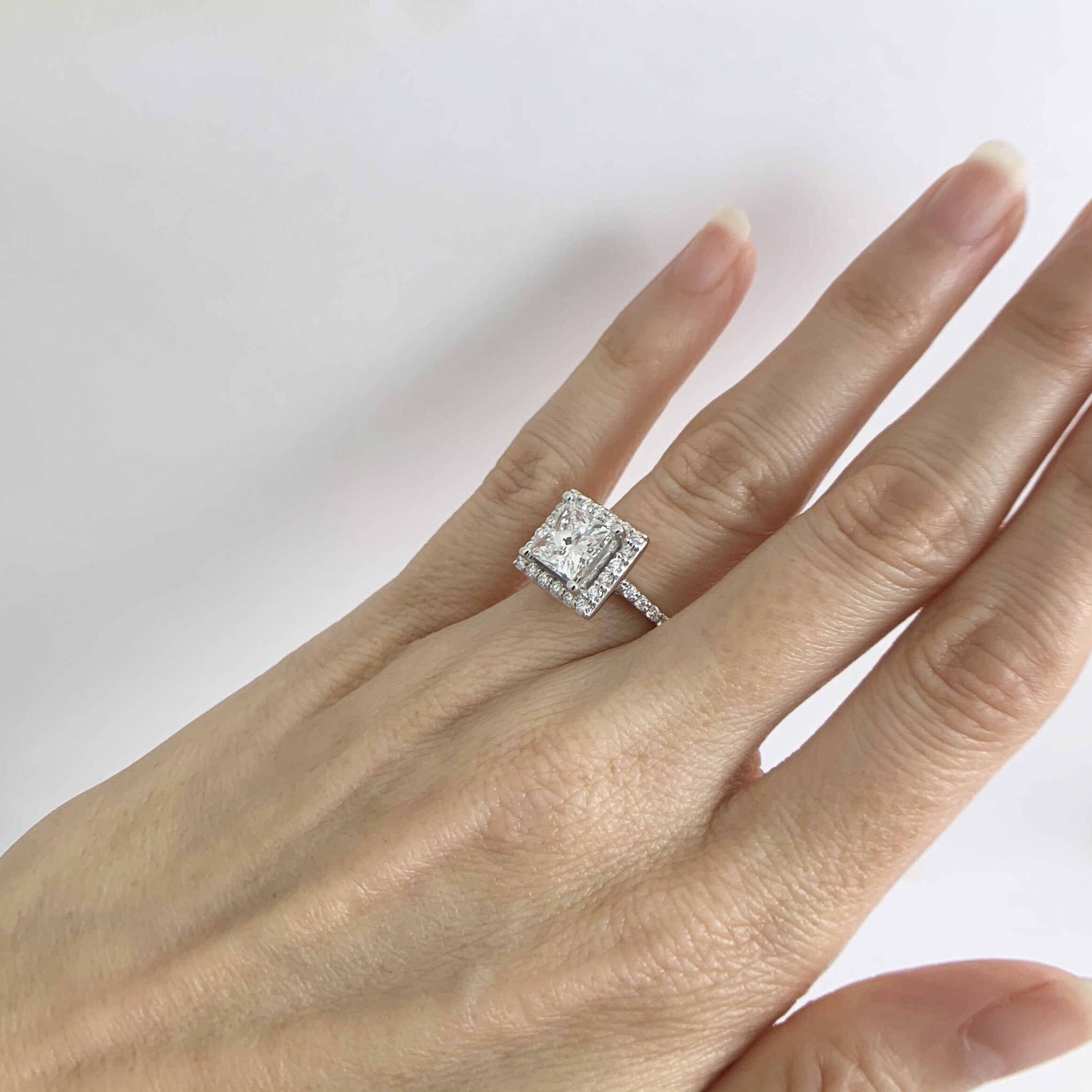 Lab Grown Princess Cut Diamond Ring | Princess Cut Engagement Rings