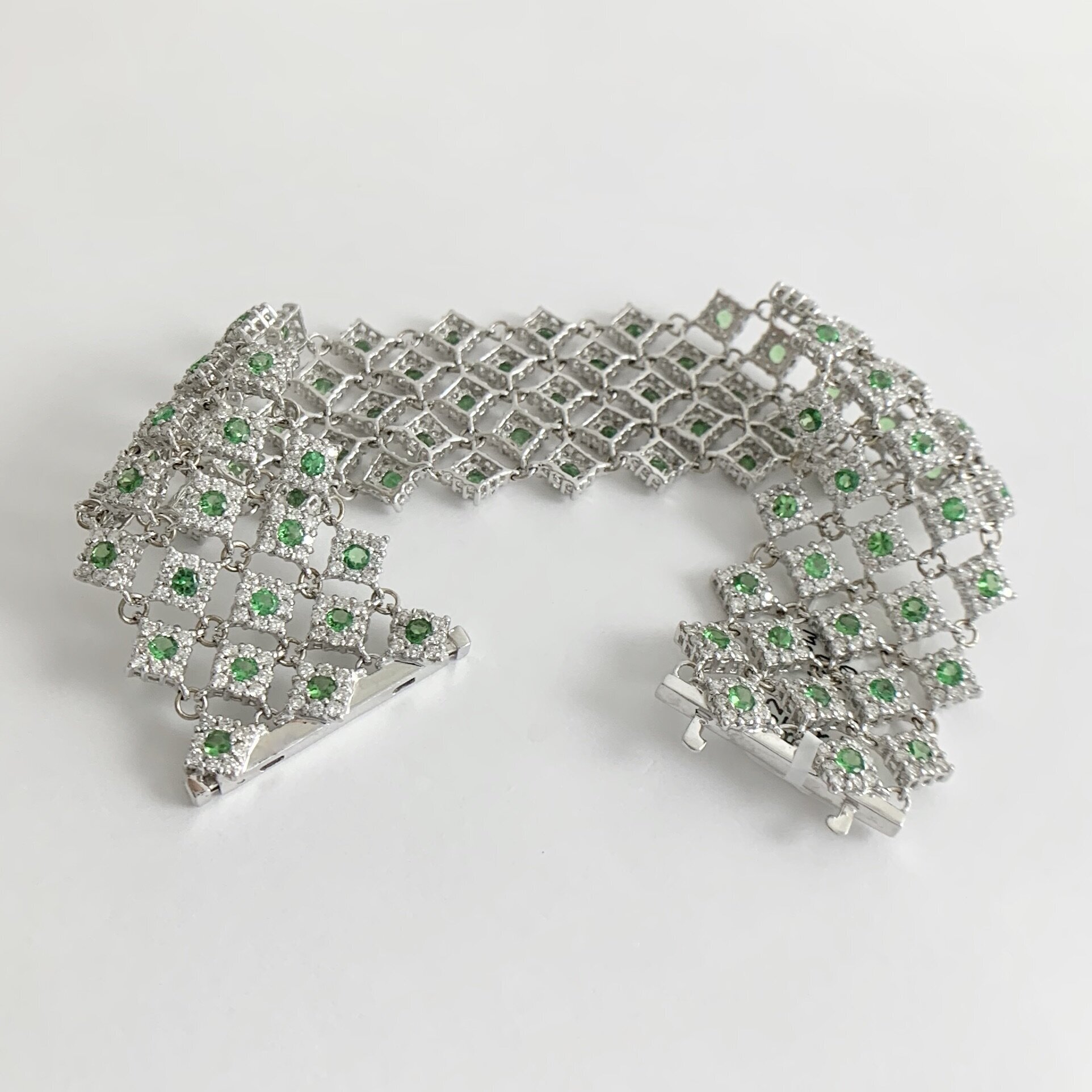 B0298_Elegant silver shade designer American Diamond bangles with deli |  SwagQueen