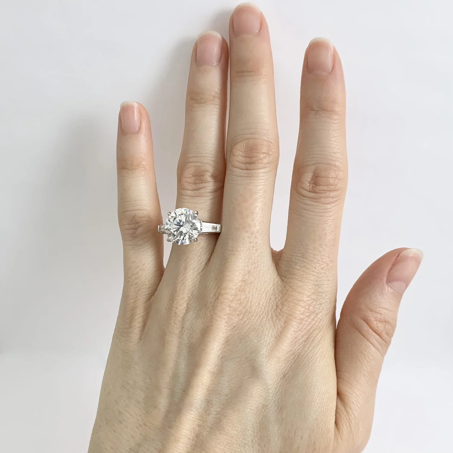 Round 3-Stone Diamond Ring — Salvatore & Co.