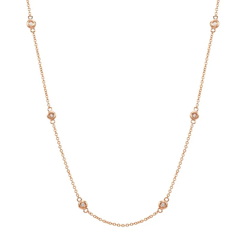 Diamond Station Necklace Choker