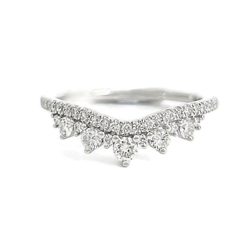 Curved Diamond Tiara Crown Ring — Salvatore & Co