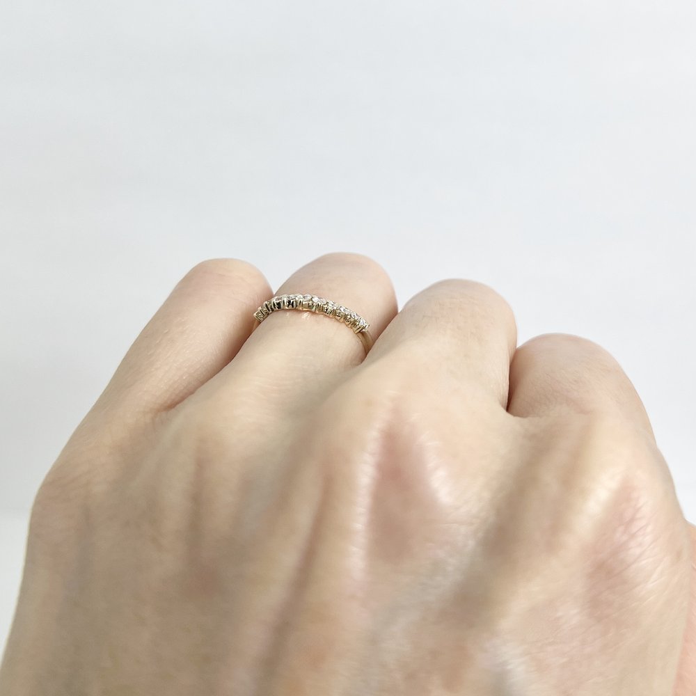 Curved Diamond Wedding Ring — Salvatore & Co.