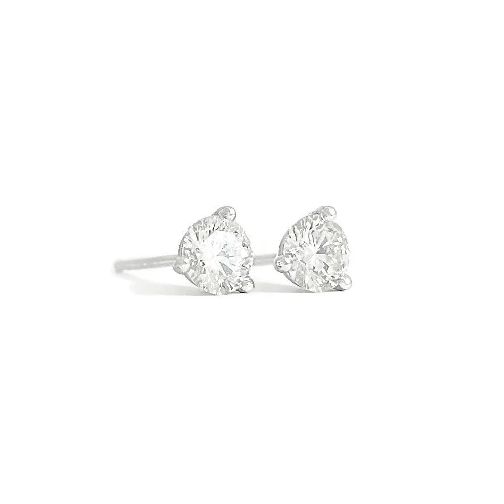 Diamond Stud Earrings .64 ctw
