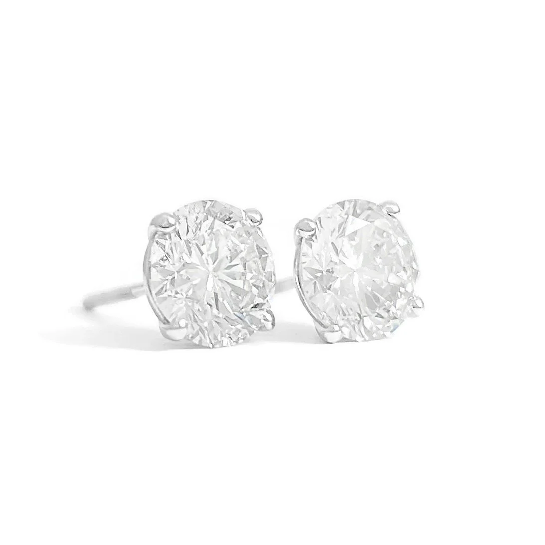 Diamond Stud Earrings 4.17 ctw
