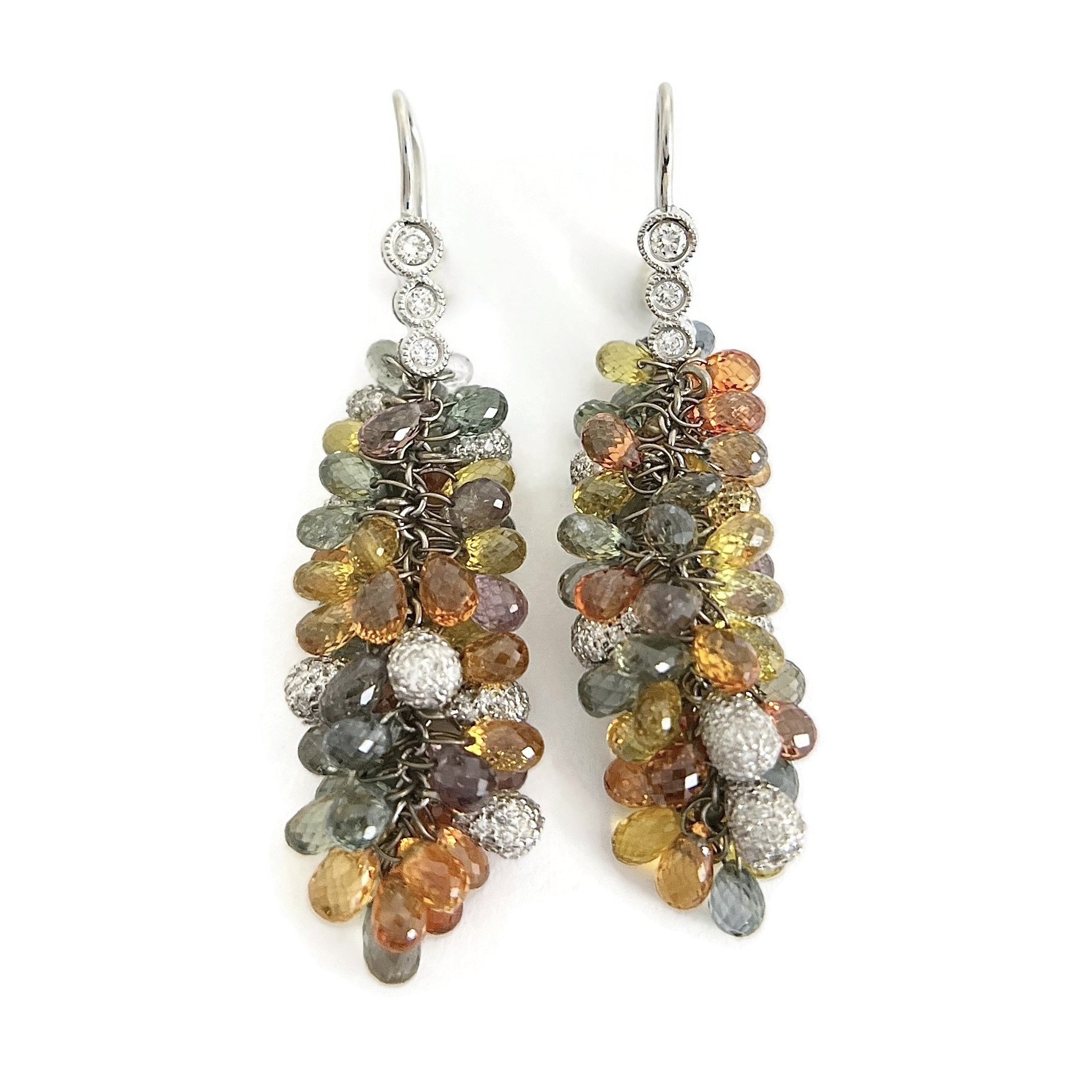 Multicolored Sapphire Earrings