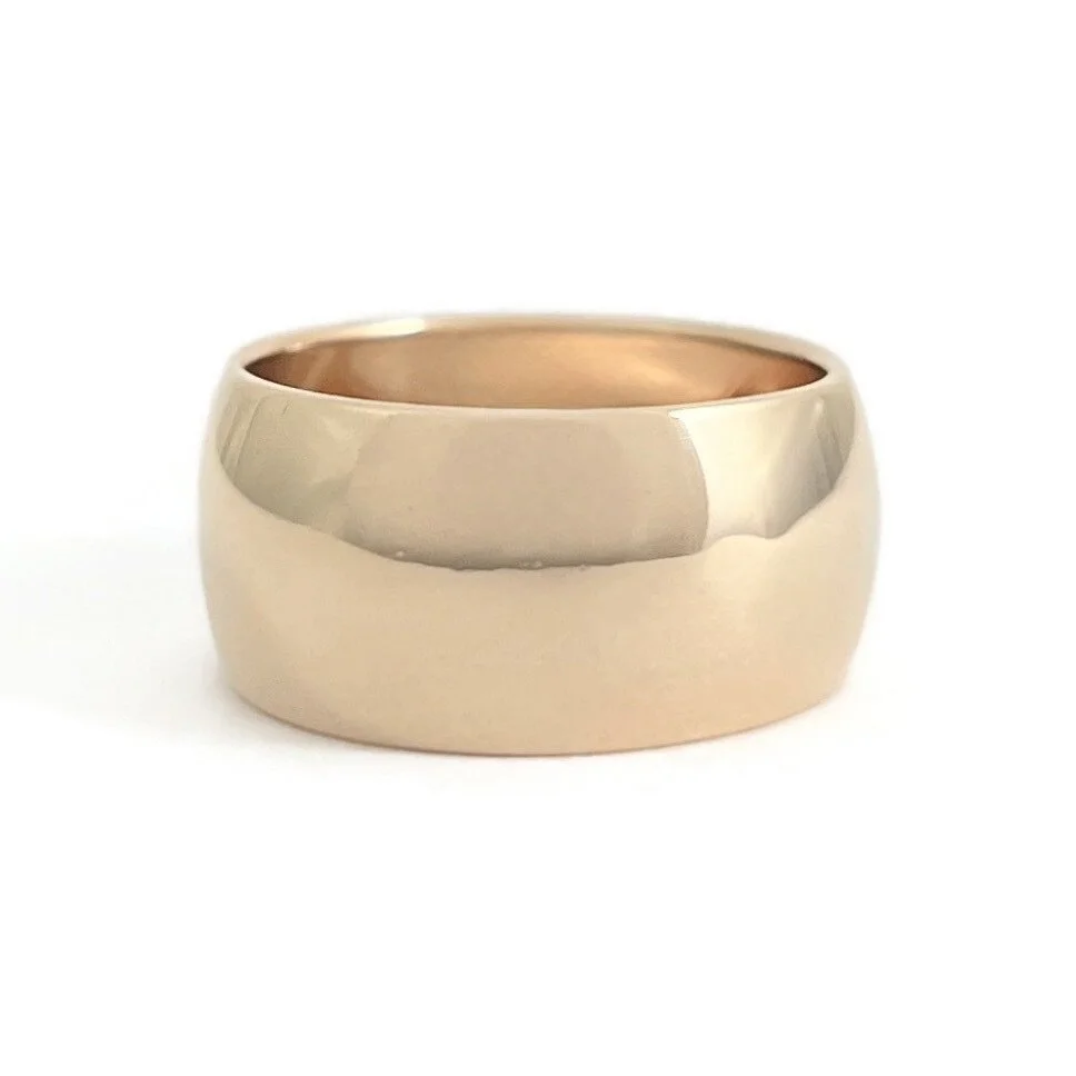 Wide Rose Gold Band Ring