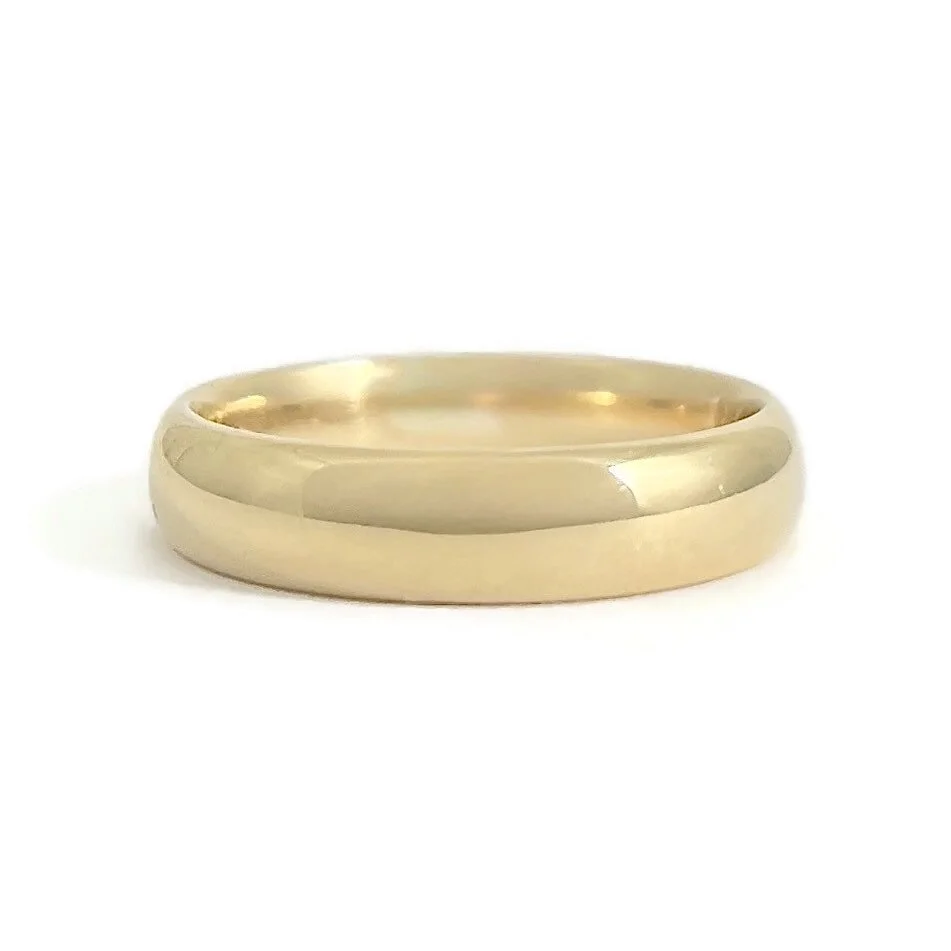Yellow Gold Wedding Band Ring
