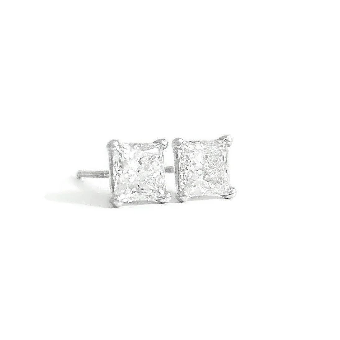 Lab Diamond Stud Earrings 1.55 ctw