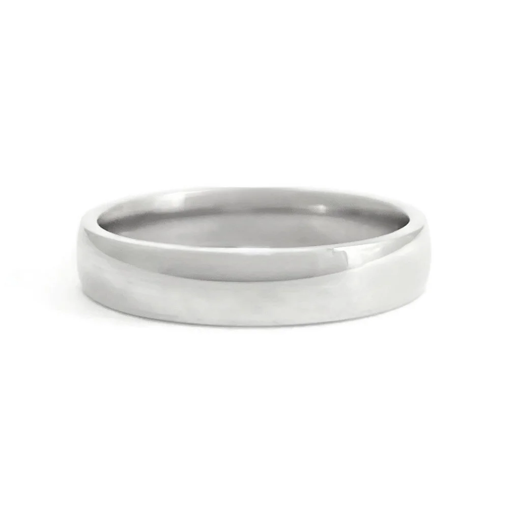 White Gold Wedding Band Ring