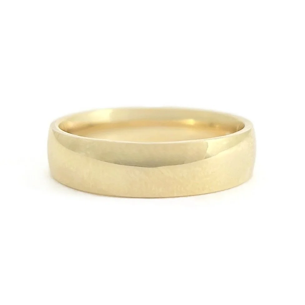 Yellow Gold Wedding Band Ring