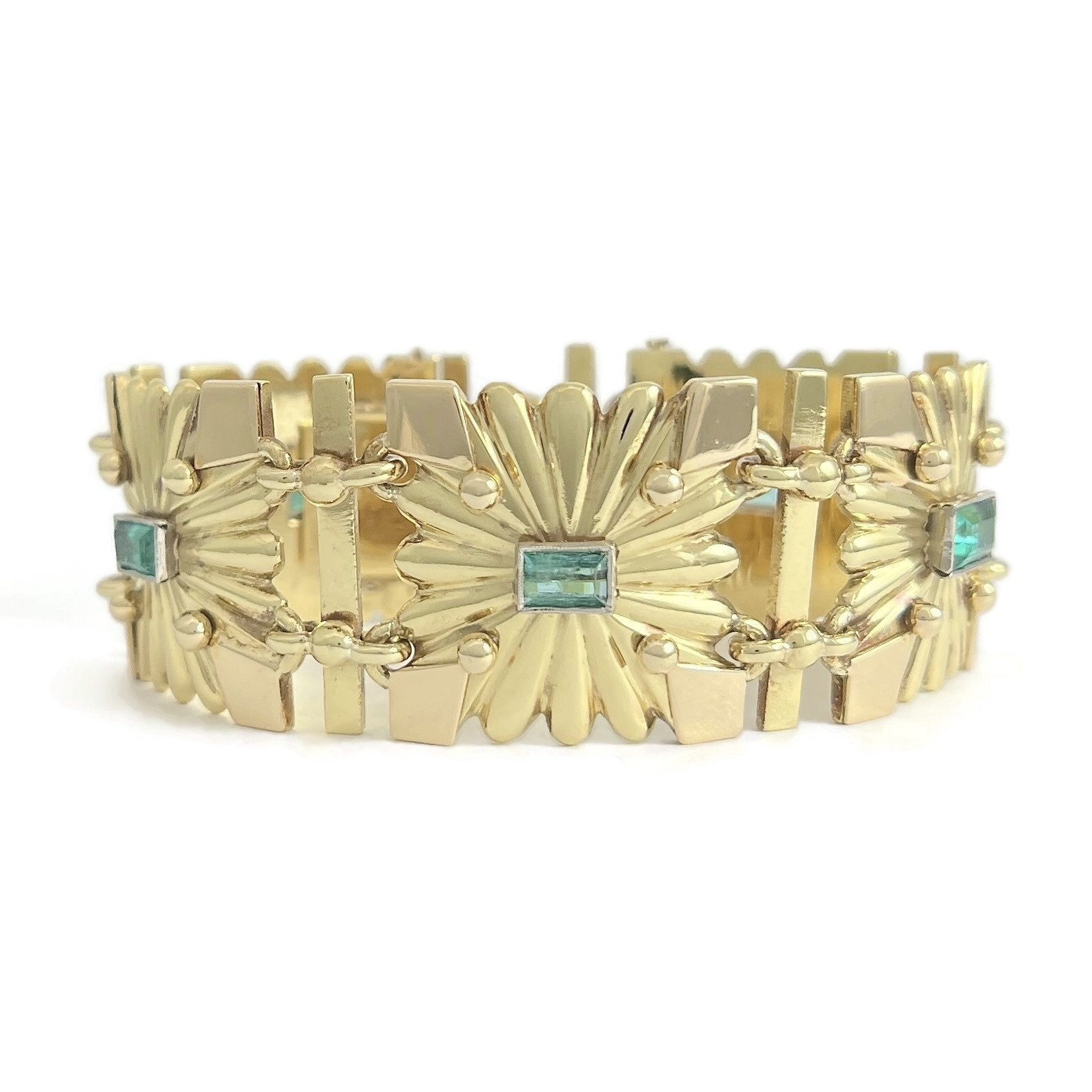 Art Deco Emerald Bracelet
