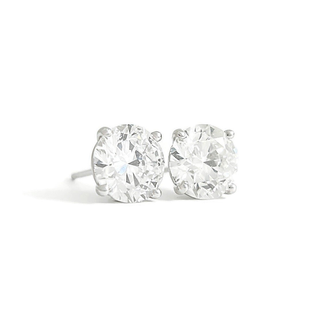 Lab Diamond Stud Earrings 3.54 ctw