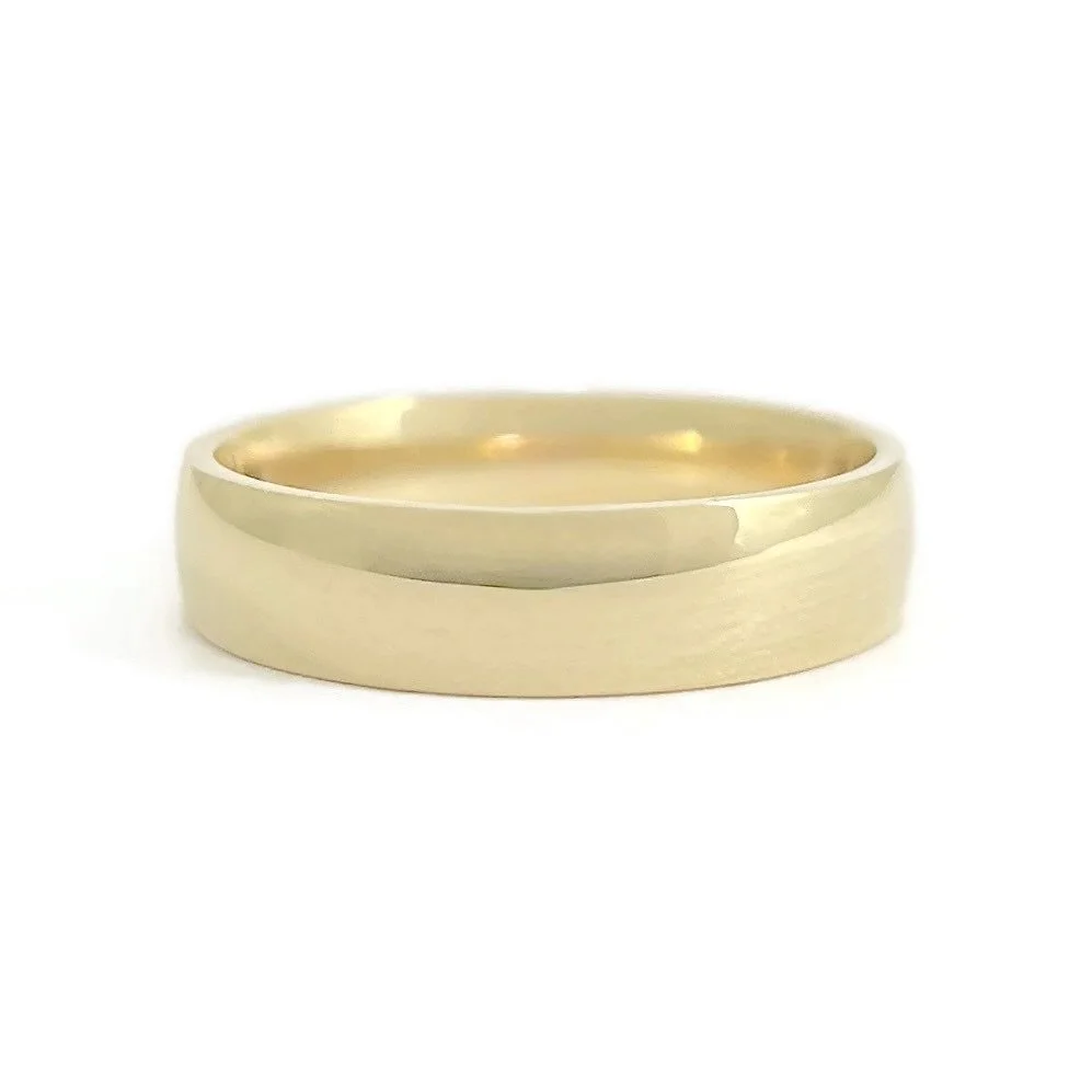 Yellow Gold Wedding Band Ring