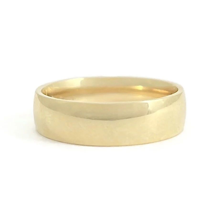 Yellow Gold Wedding Band Ring