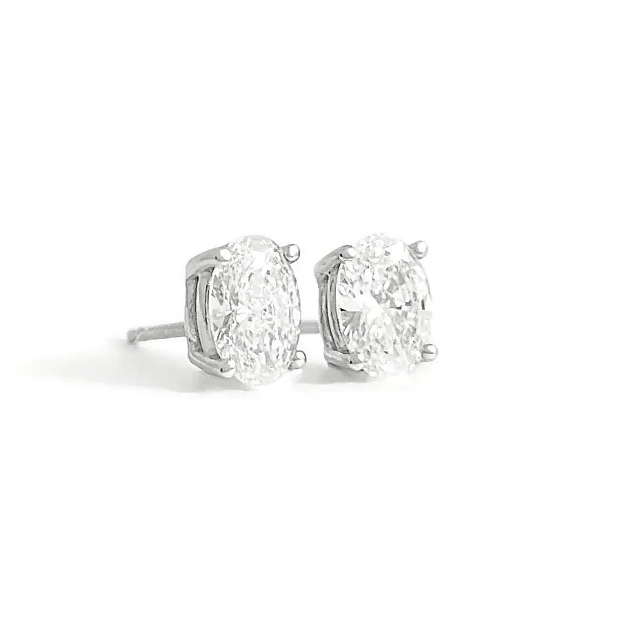 Lab Diamond Stud Earrings 1.06 ctw