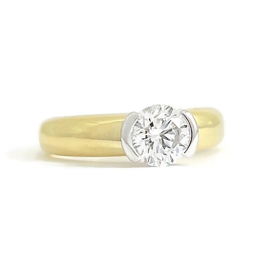 Round Solitaire Diamond Ring .70 ct