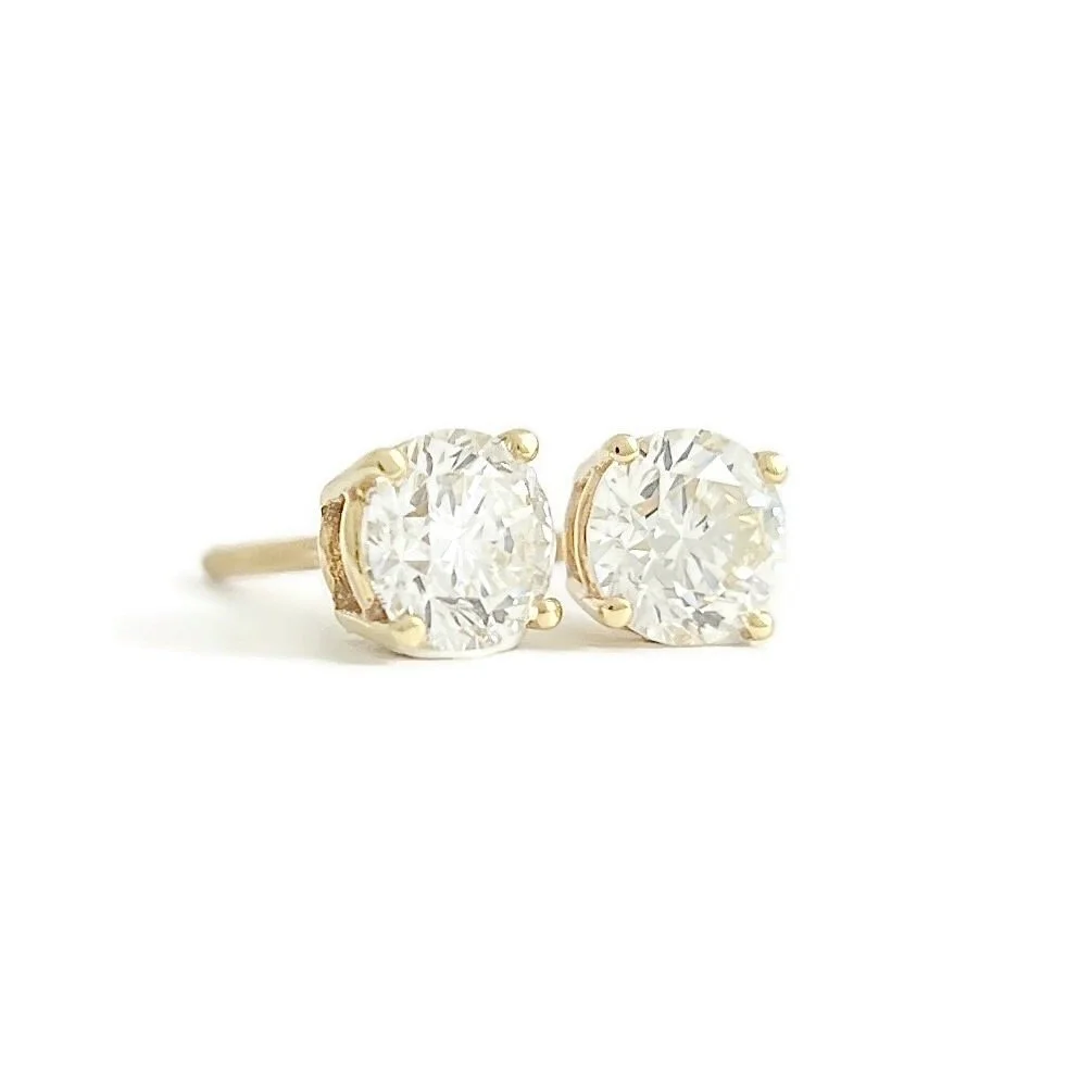 Diamond Stud Earrings 1.41 ctw