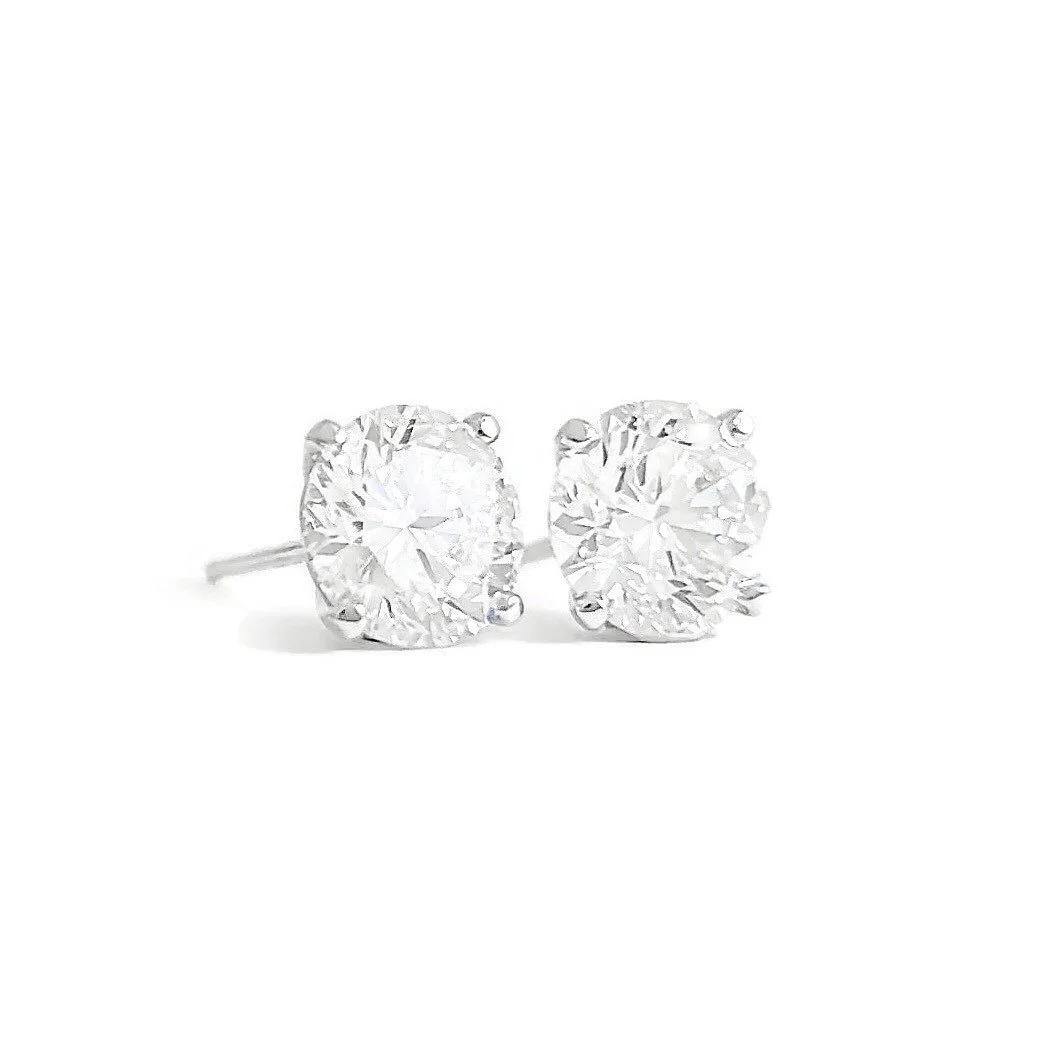 Lab Diamond Stud Earrings 2.00 ctw