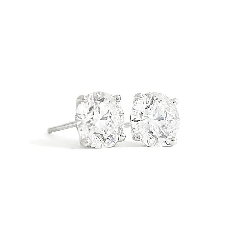Lab Diamond Stud Earrings 2.07 ctw