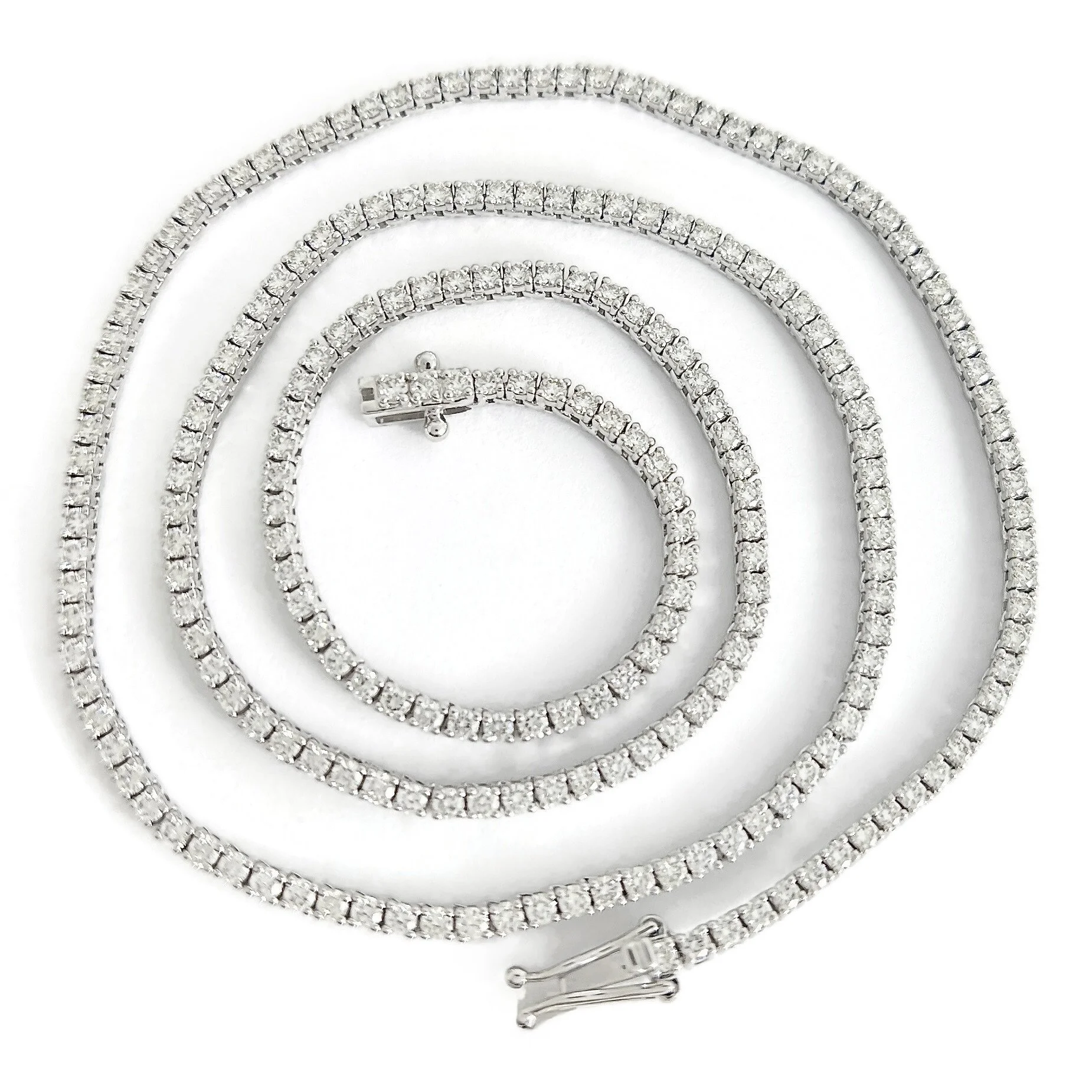 Diamond Tennis Necklace 5.01 ctw