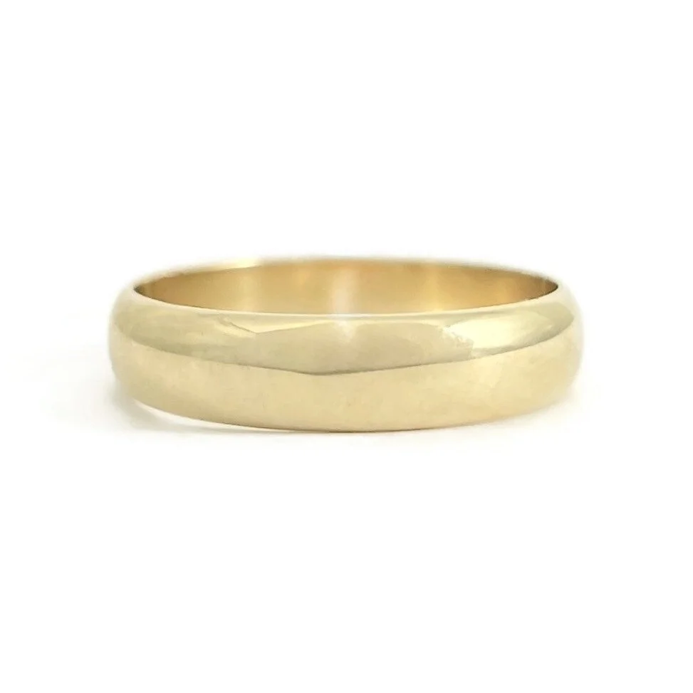 Yellow Gold Wedding Band Ring
