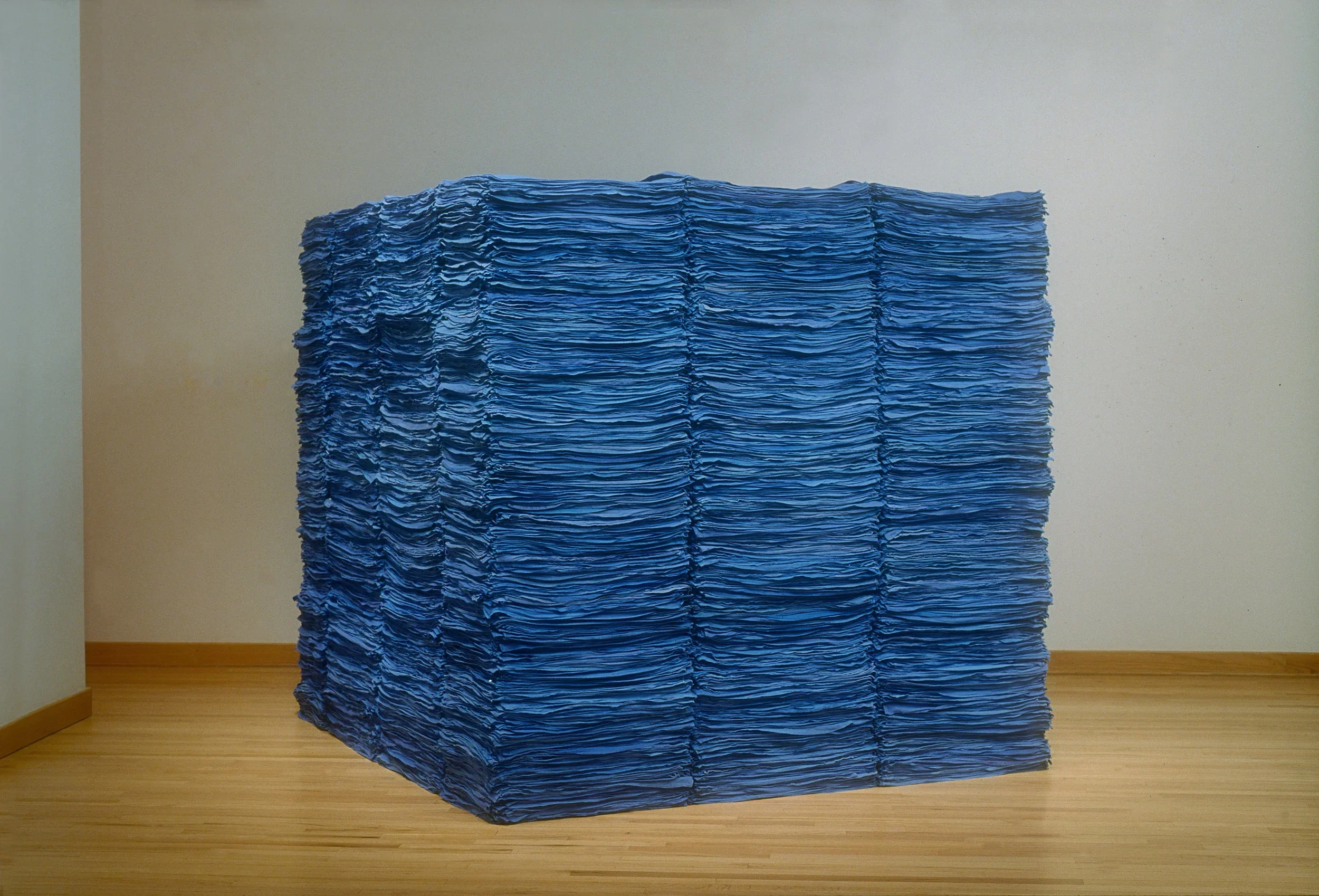   Mass , 2002  used surgical towels, steel 83×84×76in