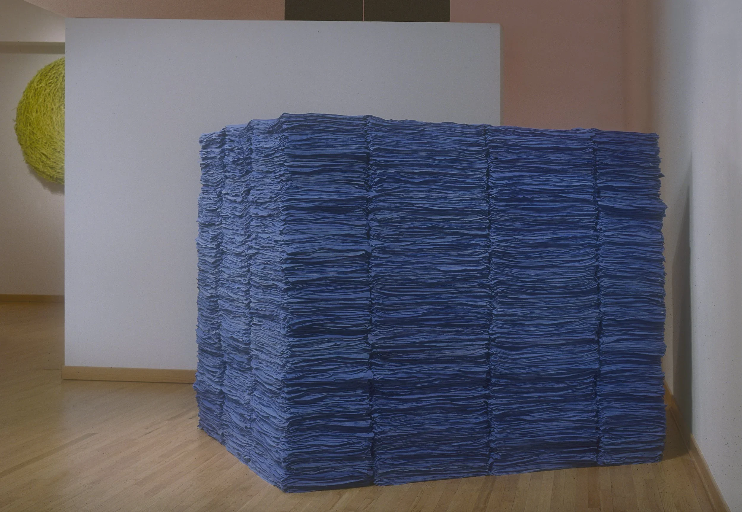   Mass , 2002  used surgical towels, steel 83×84×76in