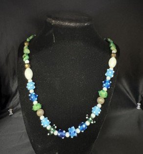 Blue - Green Necklace by Antwan Robertson
