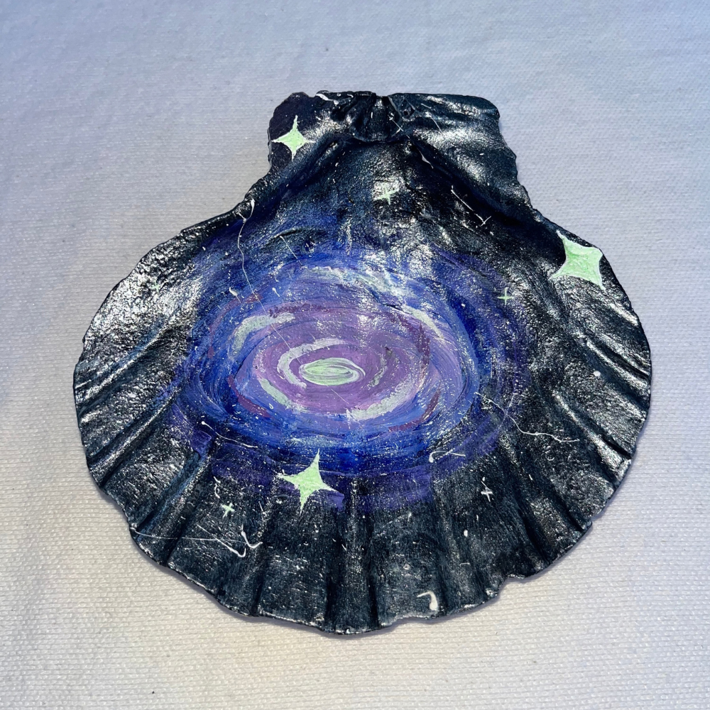 Galaxy Shell Trinket Holder by Nikki Stapleton
