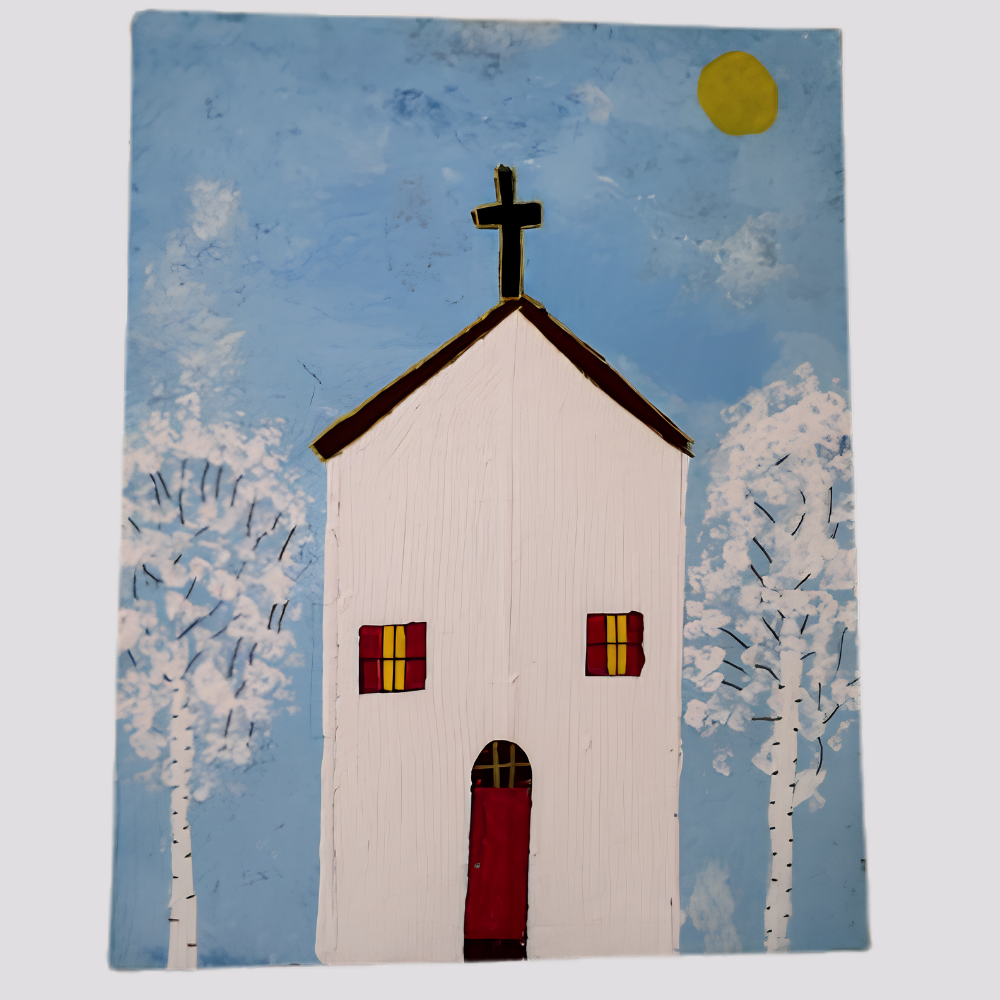 "Church with Blue Background" by Johnathan Tillman